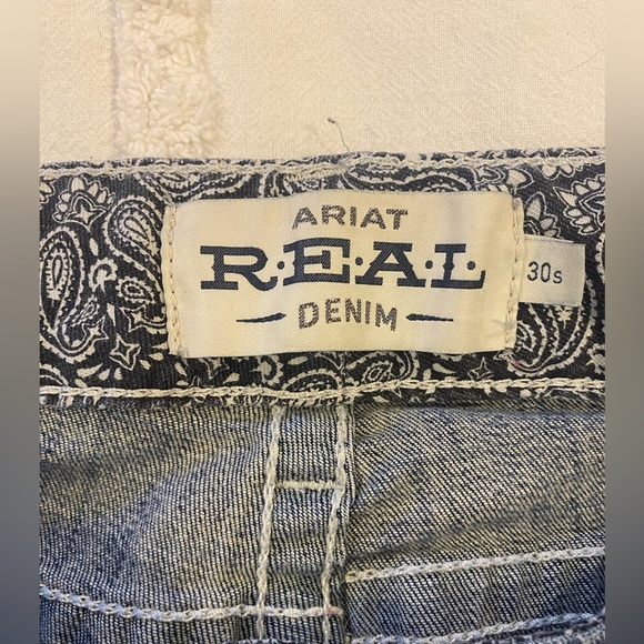 Ariat R.E.A.L. Mid Rise Stretch Entwined Bootcut Jeans Size 30 - Picture 6 of 10
